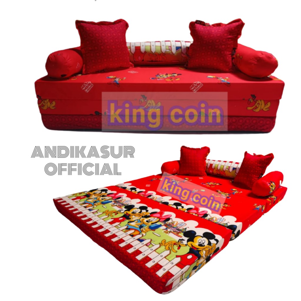  Sofa  Bed Karakter  Kursi Tamu Minimalis Ukuran 140x180x11 