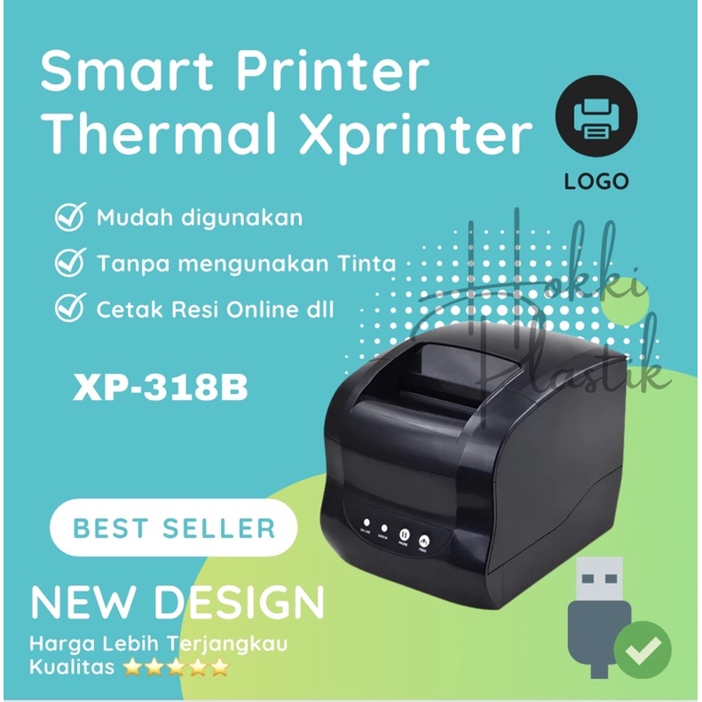 Printer Thermal Xprinter XP-318B USB Only