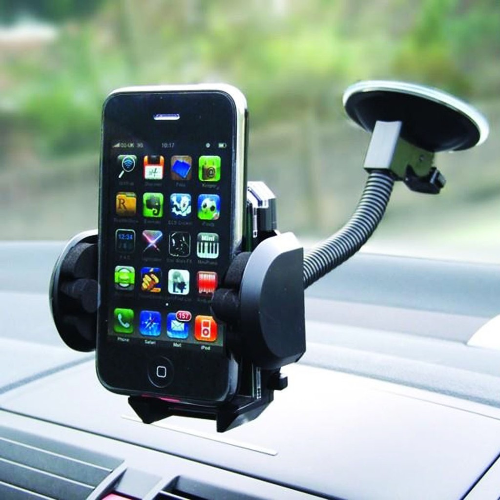 Holder Mobil Untuk HP 360 Derajat / Phone Holder Mobil / Car Holder Leher Angsa Tangkai Panjang