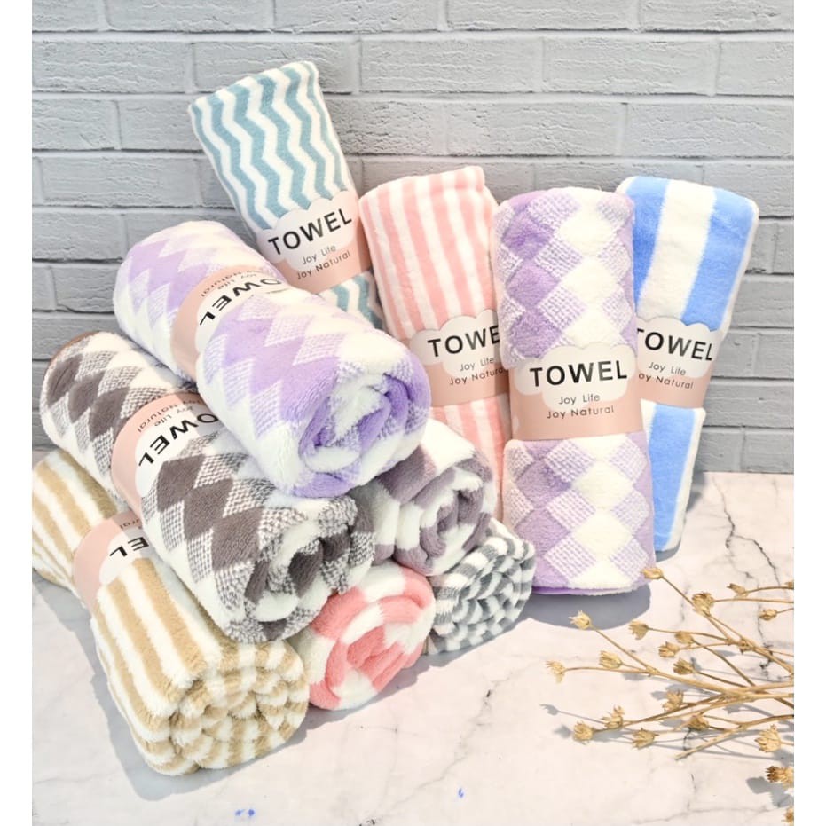 OBRAL HANDUK MICROFIBER DEWASA UK 70 X 140 CM BISA PILIH MOTIF