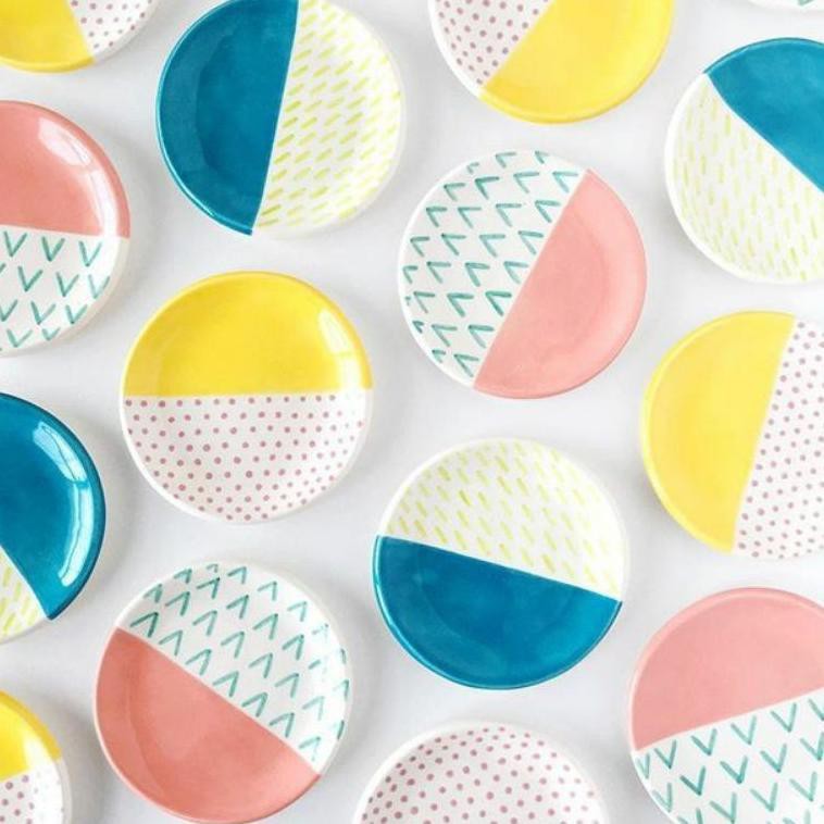 TATAKAN POT KAKTUS CACTUS SUKULEN SUCCULENT LUKIS GERABAH TANAH LIAT TERRACOTTA TERACOTA VAS BUNGA