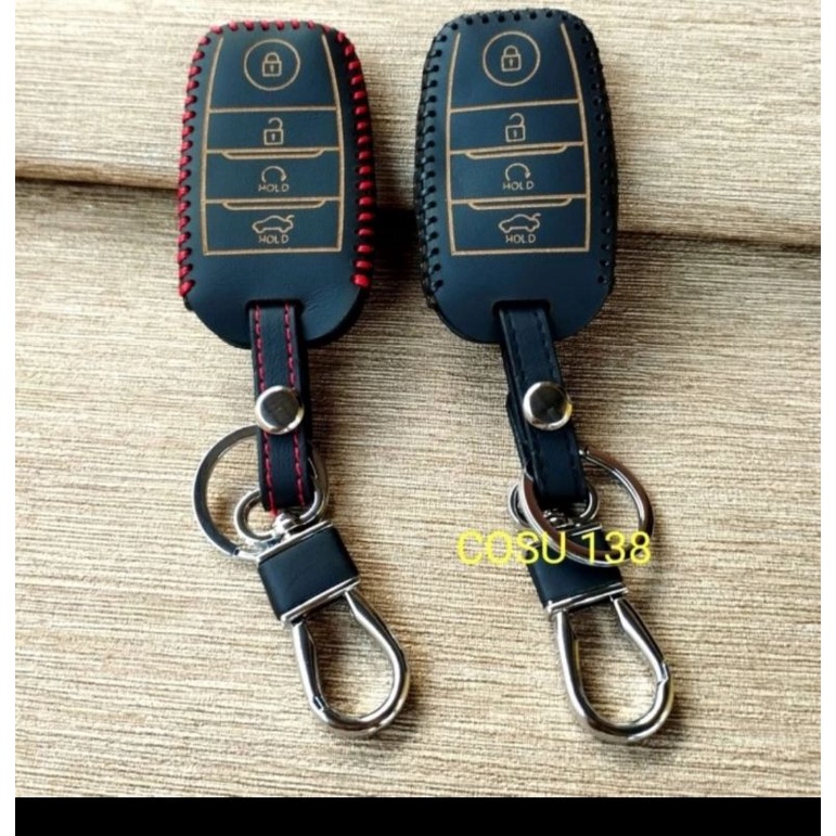 sarung kulit kunci remote kia seltos sonet premium quality