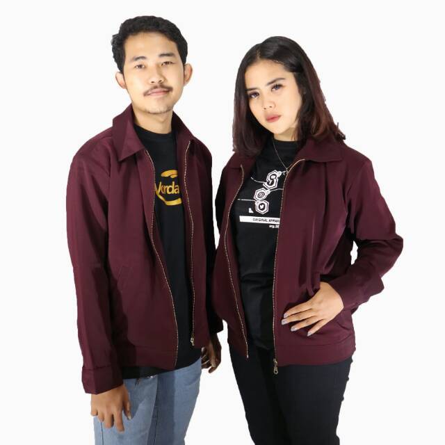 VORDAVO (COD) Jas jaket Elegan Casual Pria/ Jasket Kantoran Semi Formal Chocolate