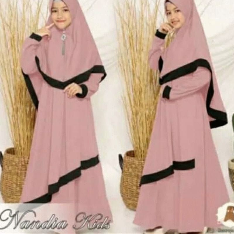 Gamis Anak perempuan gamis NANDIA kids GAMIS ANAK PEREMPUAN 3-12 TAHUN
