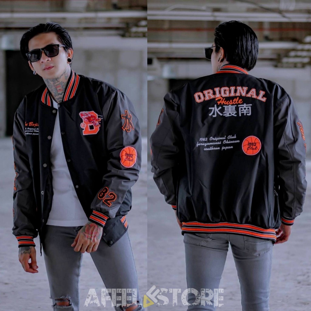 Jacket Baseball Varsity - Bomber Cowok - Jaket Parasut Taslan Quality Premium