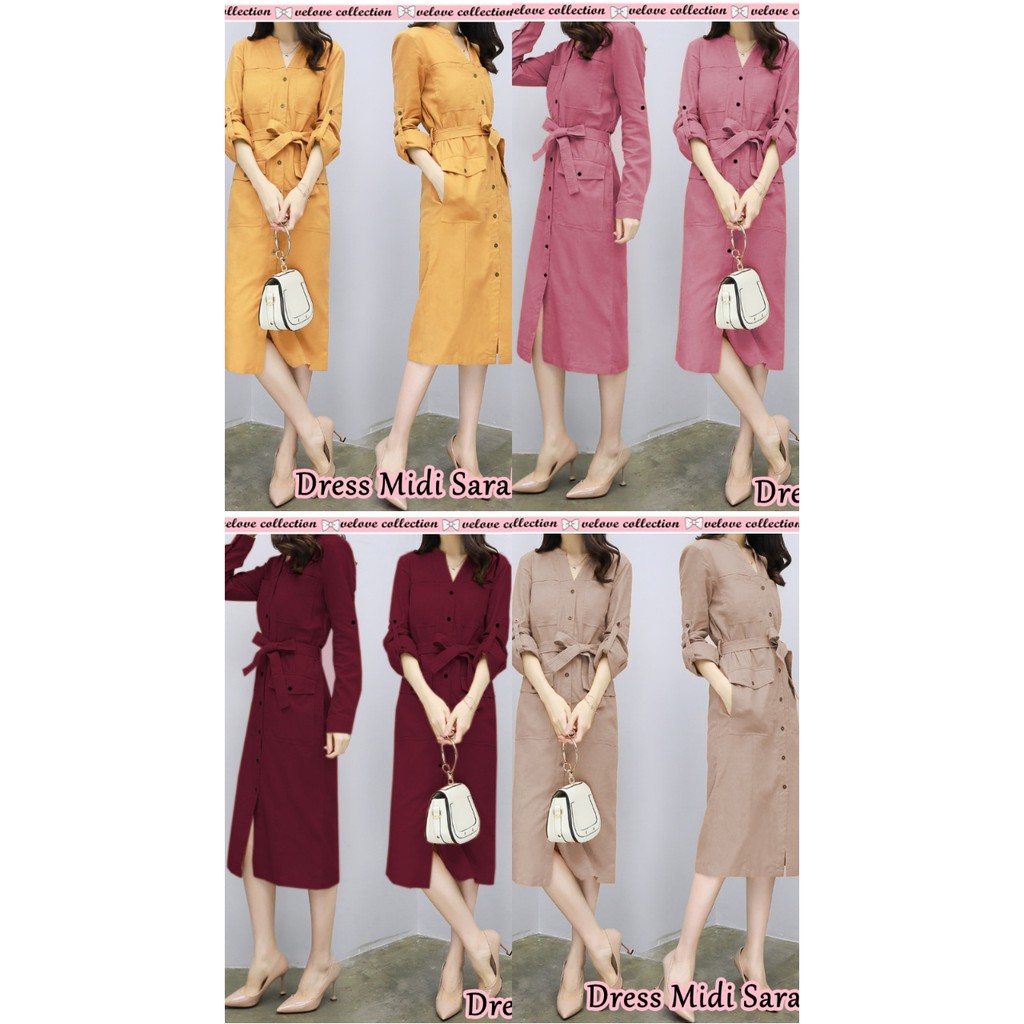 [Mozaikh]Midi dress sarah vex real pic