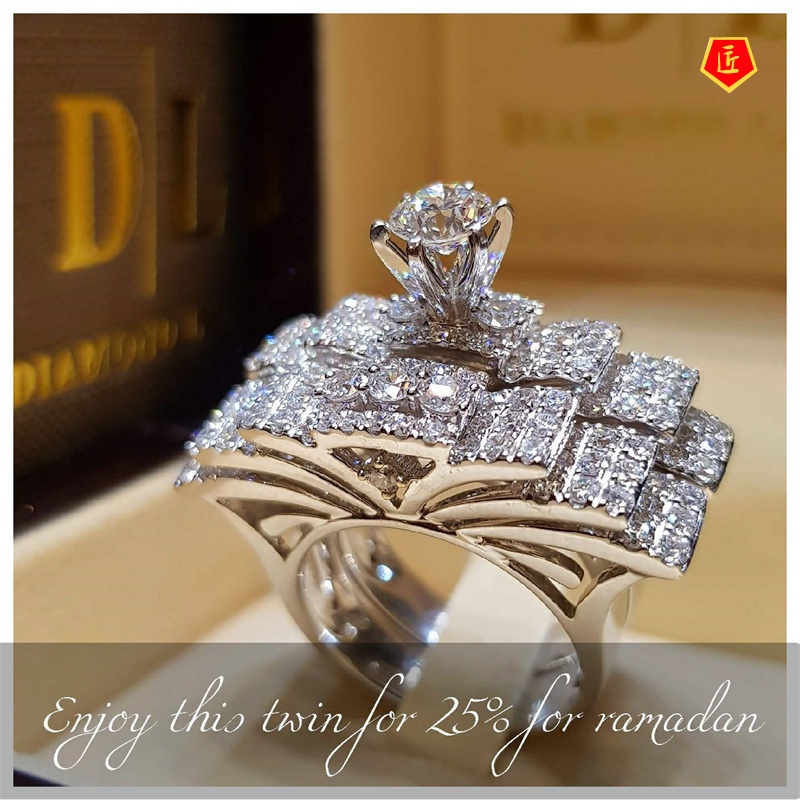 [Ready Stock]Luxury Creative Full Diamond Ring