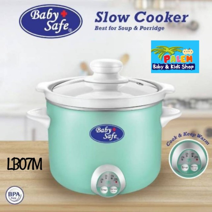 Baby Safe Slow Cooker 1.2L LB07M Alat Memasak Menghangatkan Makanan