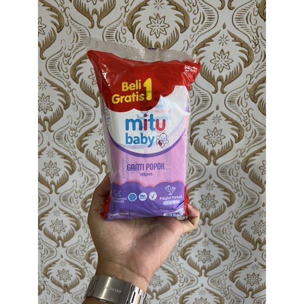 Mitu Baby Ganti Popok wipes 50’s Beli 1 Gratis 1