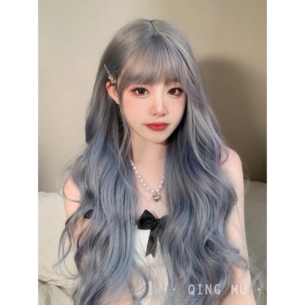 T343F full wig korean layer wave curl 75 cm