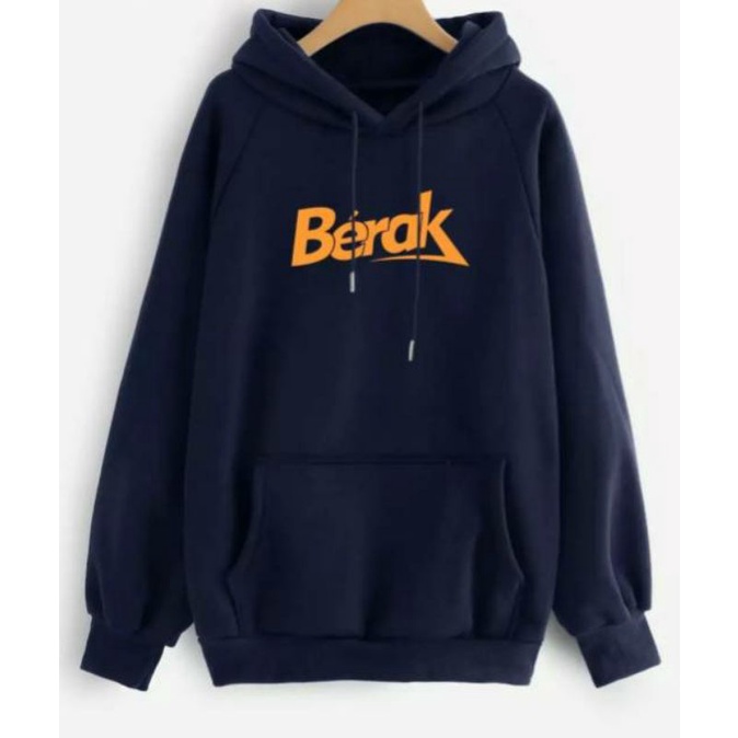 SWITER HOODIE PLEECE UNISEX BERAK SIMPLE