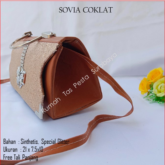 Tas Bagus,Tas Unik,Tas Elegan ,SOVIA COKLAT