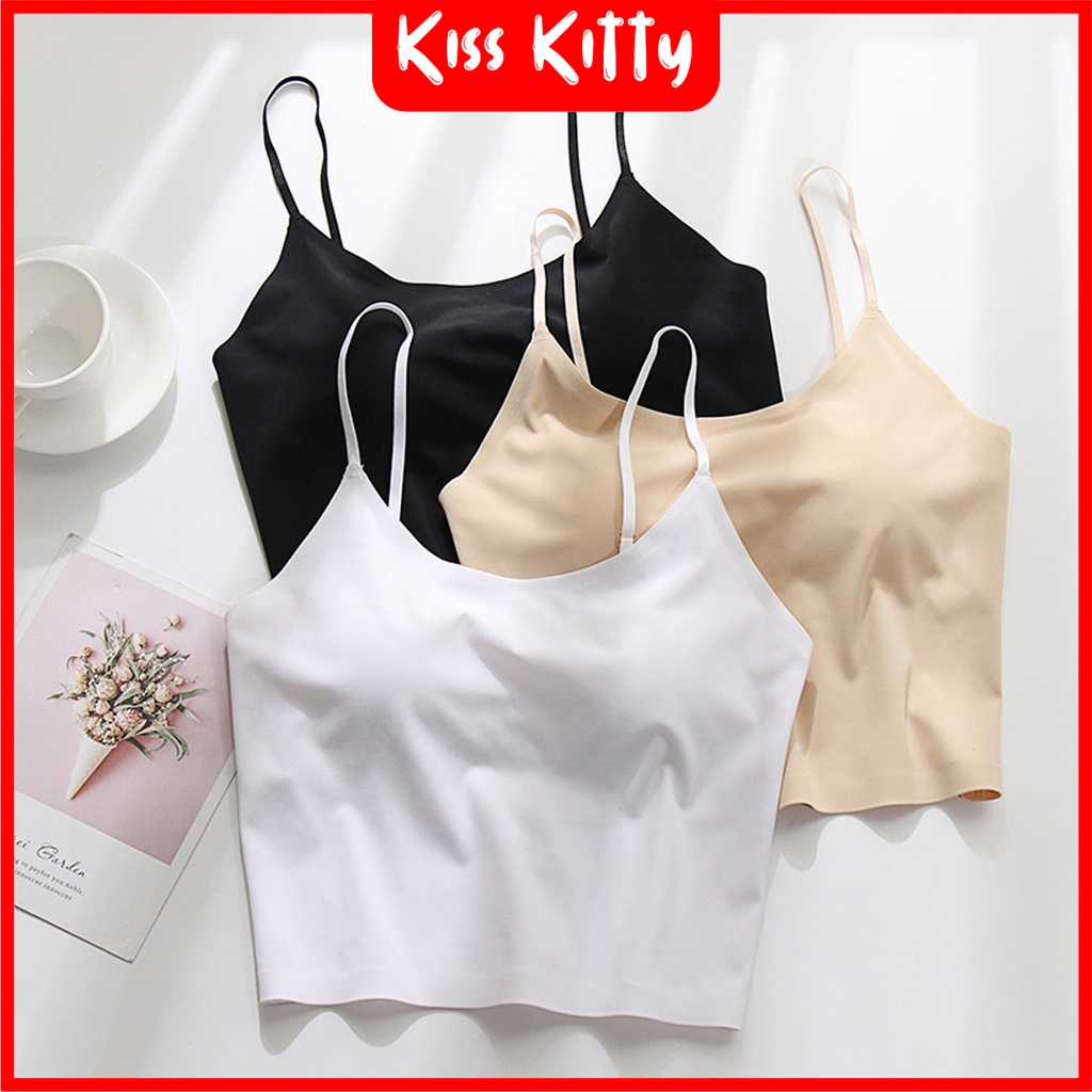 Tank Top Bra Polos Busa Kaos Dalaman Sport Cantik korean