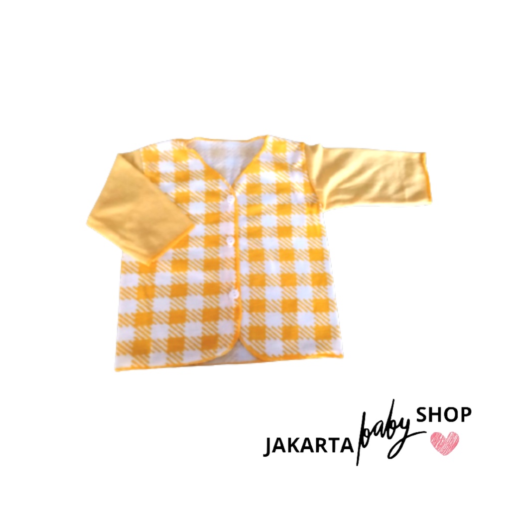 BAJU BAYI BARU LAHIR LENGAN PANJANG MOTIF KOTAK EKSLUSIF LUSIANA E ISI 1PC/6PC 652302