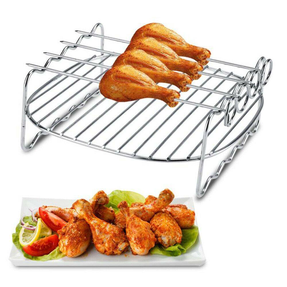 Preva Air Fryer Rak Tahan Lama Stainless Steel Air Fryer Aksesoris Grill Rack