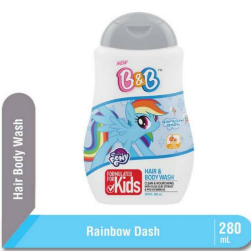 B&amp;B kids 2 in 1 hair and body wash 280 ml ~ ORIGINAL 100%