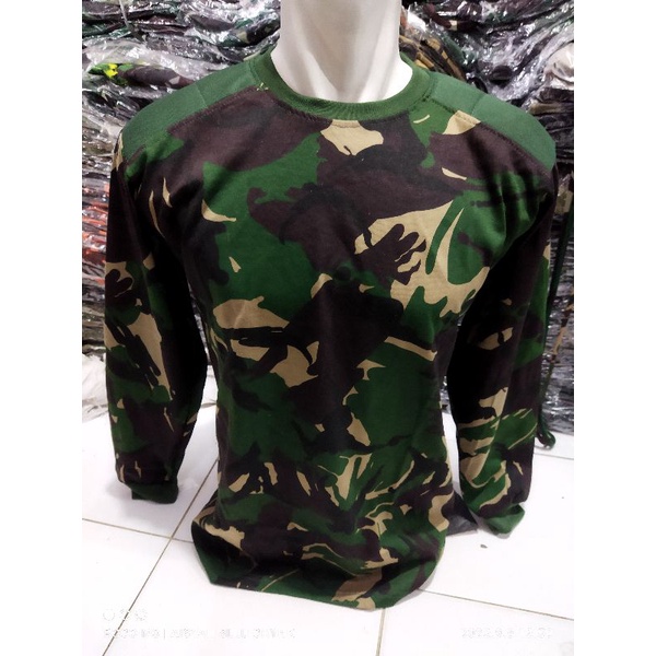 KAOS LENGAN PANJANG  BAHAN KATUN  LORENG MALVINAS BUSA