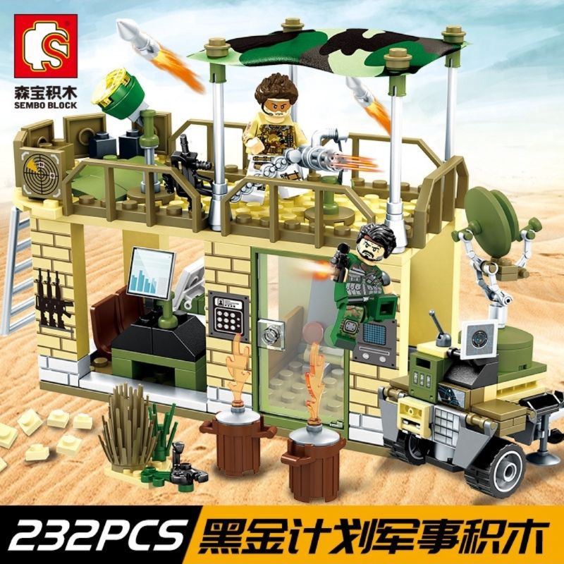 Lego Block Markas Komando Militer Army Control