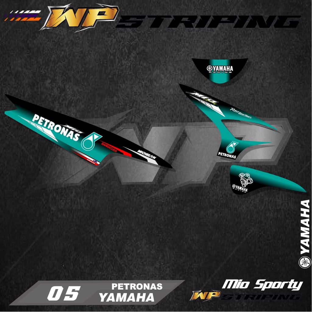 Stiker Striping MIO SPORTY / Sticker Variasi List Skotlet Motor Yamaha MIO SPORTY / 05