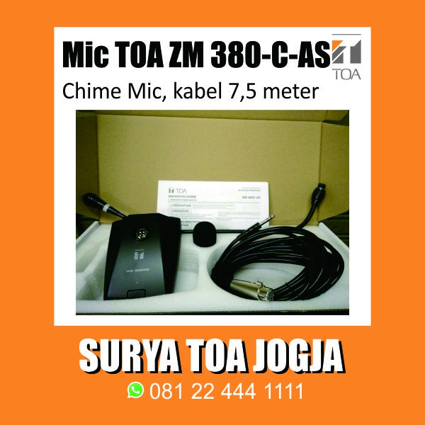 Microphone Chime TOA ZM-380C AS Mic Paging ZM380C-AS ZM380C-AS ZM 380 C ZM380 C AS Mik Paging Bell B