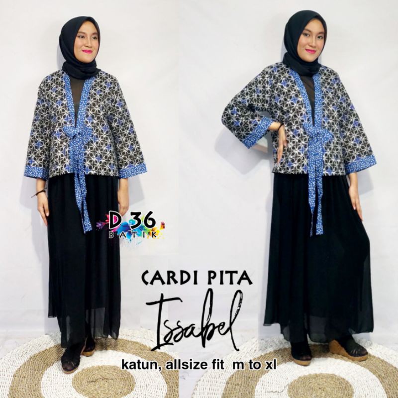 Outer Cardi lengan wanita katun murah kekinian Baju luar motif tenun cewek remaja ibu abg cardi blazer rompi big size besar Atasan Kasual Modern Katun luaran trendi kece trendy praktis gemoy cantik ayu rompi seragam