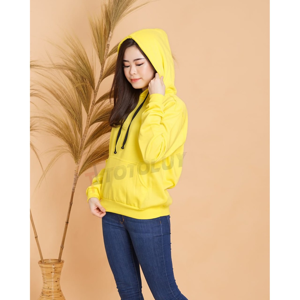 MUKZHOP - HOODIE SWEATER POLOS / TOTOLUY / KUNING / BASIC SWEATER