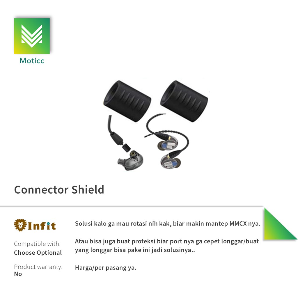 INFIT TF-03 MMCX Connector Shield Anti Rotasi Solusi MMCX Longgar