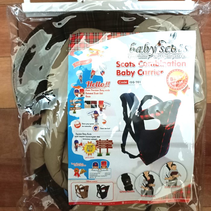 Gendongan Bayi Baby Scots / Baby Carrier Scots Combination ISG001