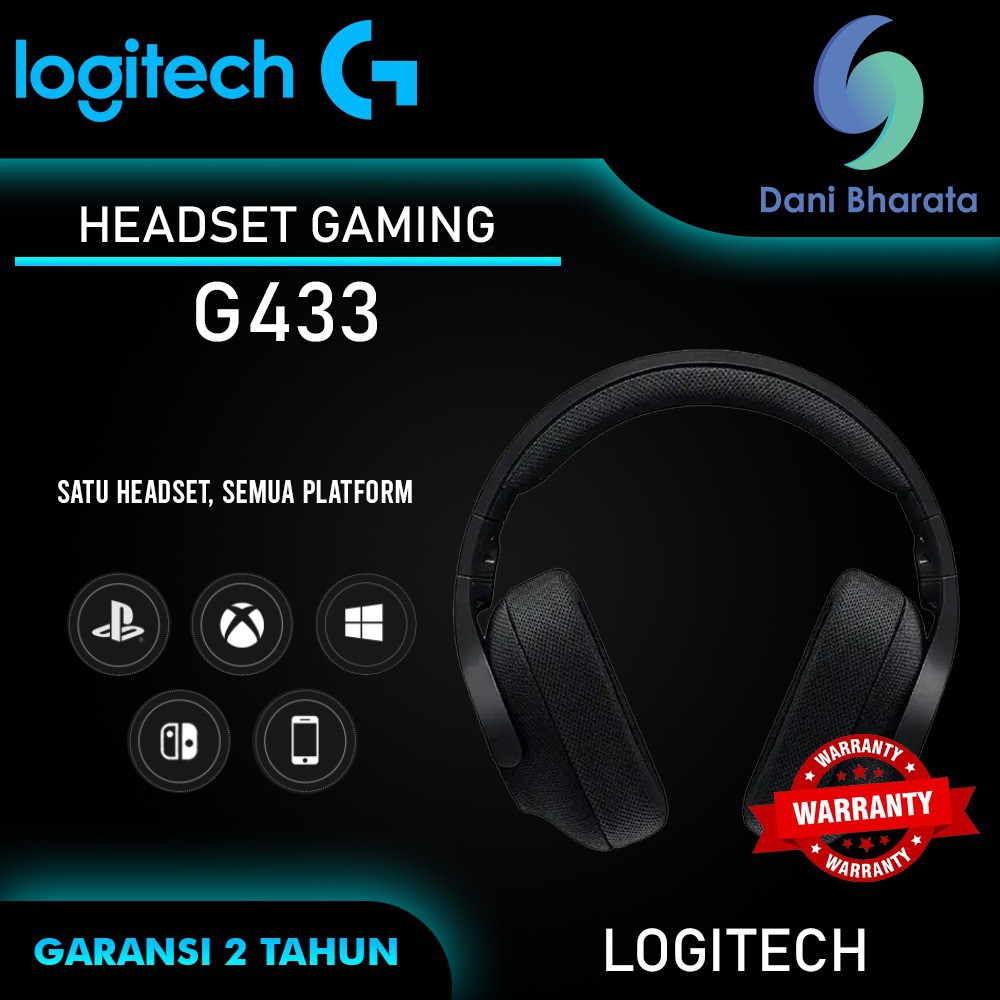 Logitech G433 7.1 Surround Gaming Headset ORIGINAL LOGITECH