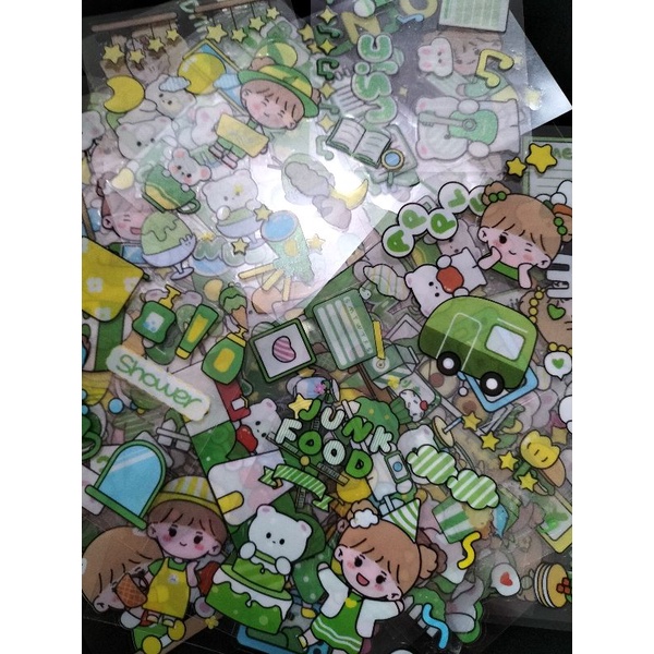 sticker motif /stiker perlembar /sticker 2d/ sticker momo