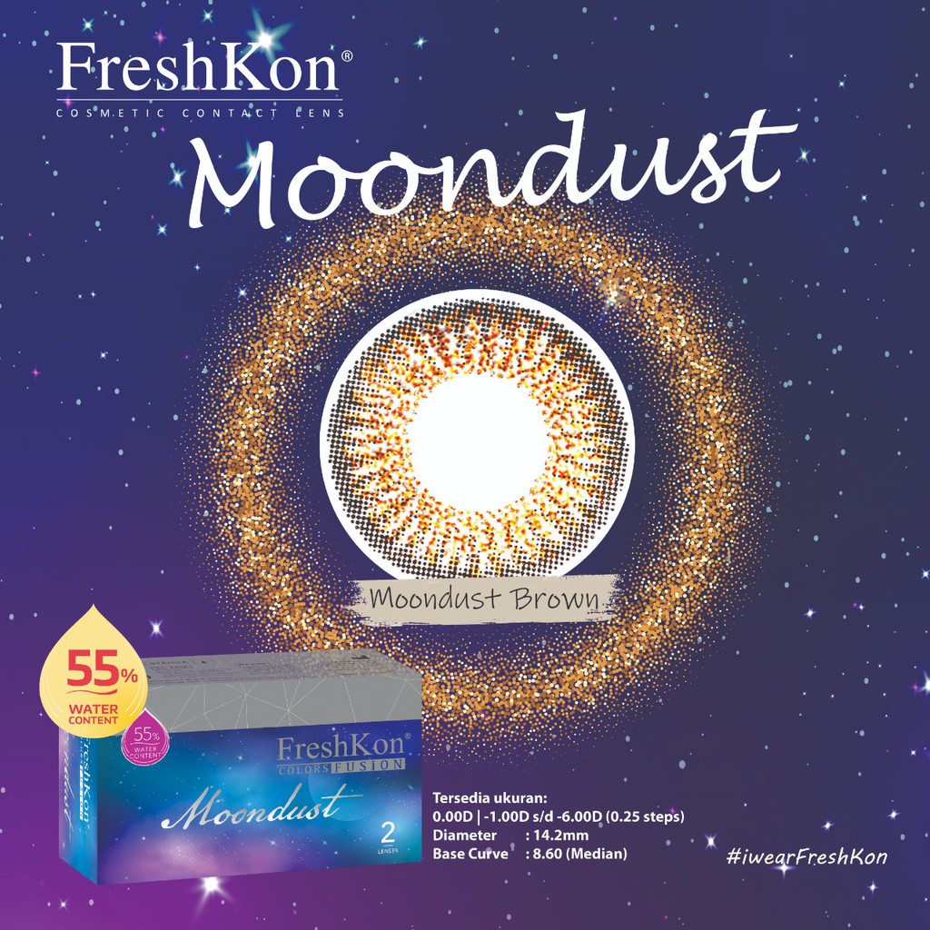 Freshkon Moondust Normal Softlens warna