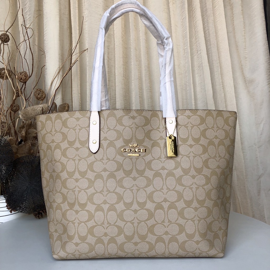 Asli baru Coach 76636 Tas Wanita Tas Tote tas tote bag wanita kulit tas pundak wanita import tas tot