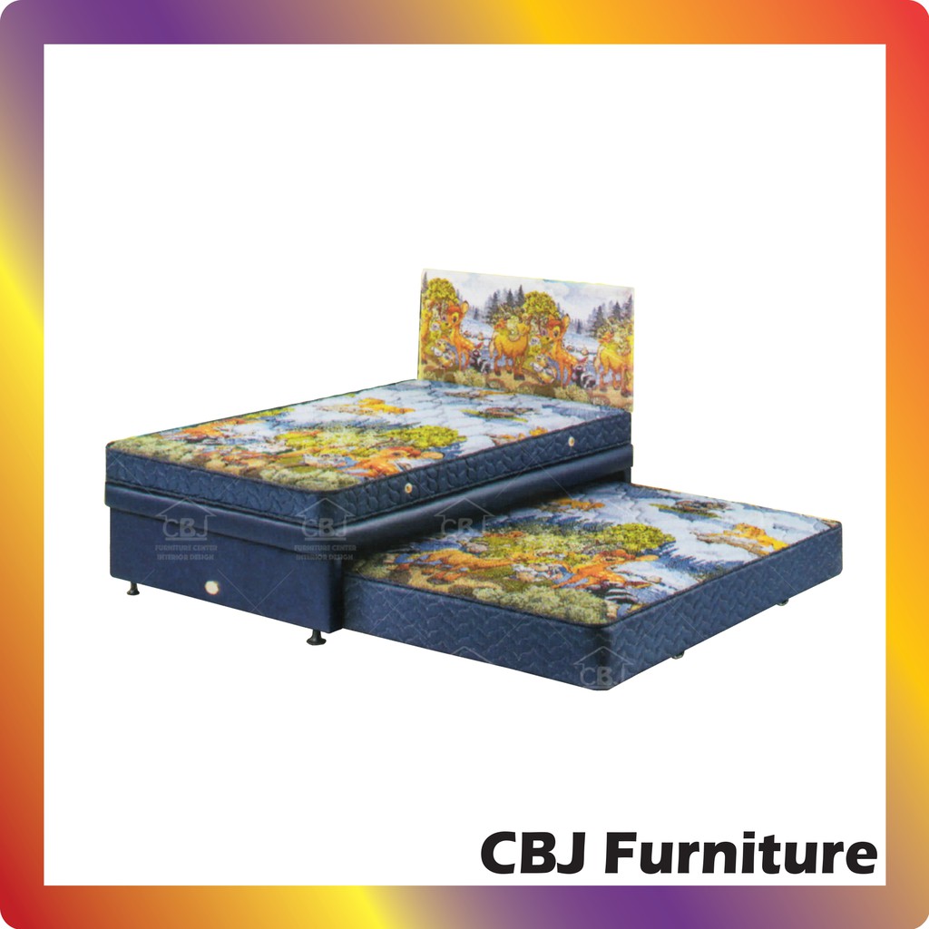 Guhdo Kasur Springbed 3 In 1 Happy Kids - Full Set Ideal New -  Khusus Jabodetabek