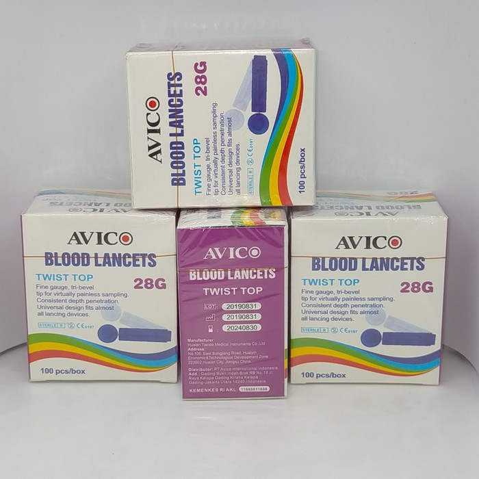 Avico Jarum Lancet Blood Easy Touch Nesco GlucoDr 28G - ISI 100 PCS