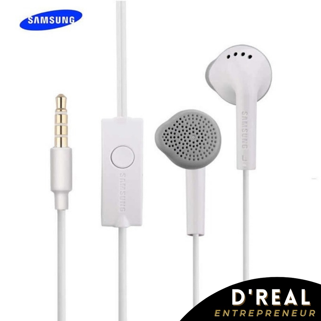 Earphone Original Samsung J1 Ace / Young Headset Plus Mic (Bisa Telepon &amp; Musik) Kualitas Premium