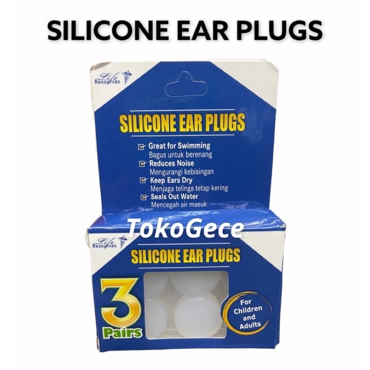 Ear Plug Silicone Isi 6 / Silicone Ear Plug / Ear Plug Silikon Life Resources