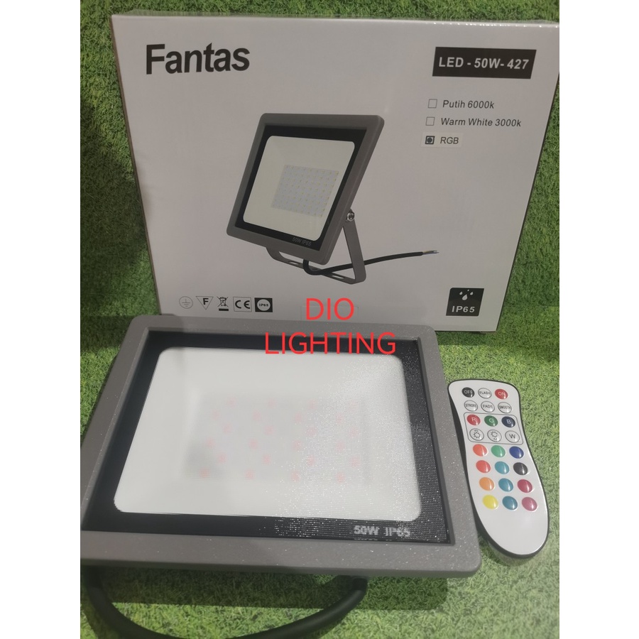 Lampu Sorot 50w RGB Fantas 427/50w Led / Flood Light 50w Outdoor