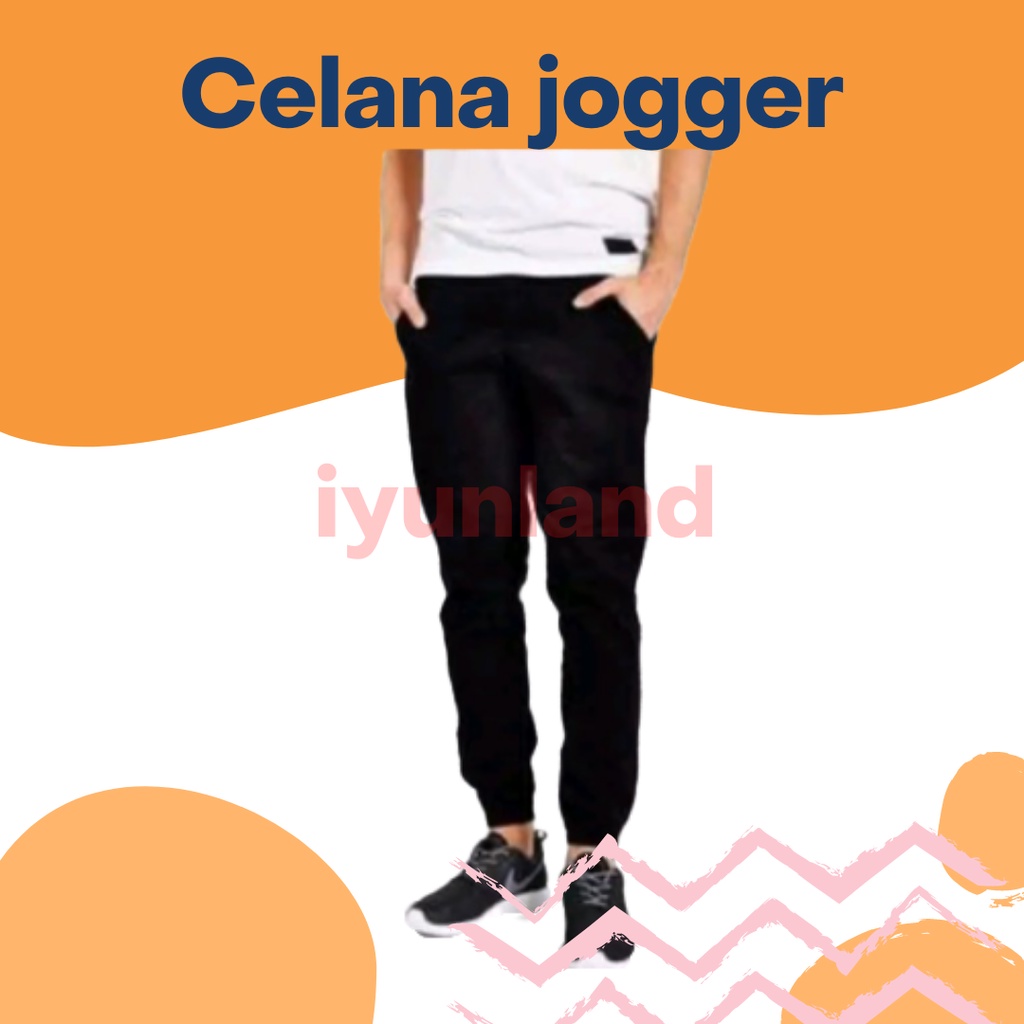 Jogger Pria Murah / Celana Jogger Dc Cowol Murah / Jogger Pants Murah - Black/grey Ada Ukuran Jumbo