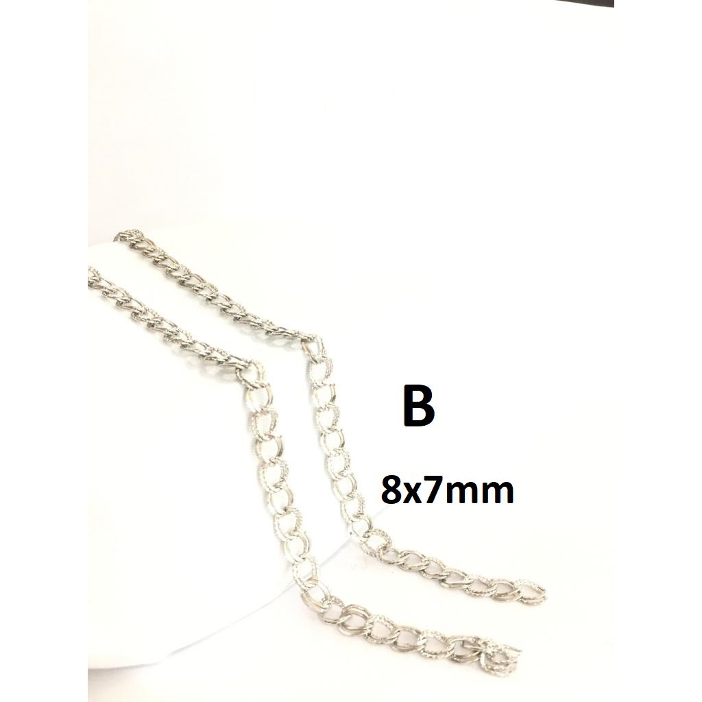 Rantai Meteran Rantai Tas Uk 2x3mm-13x6mm Harga/1meter