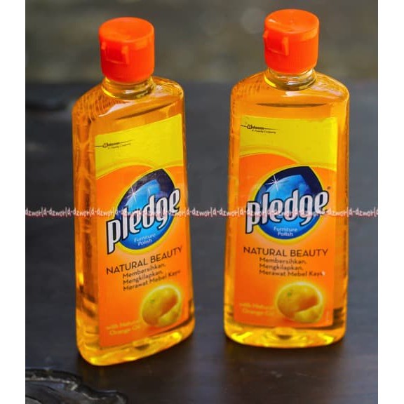 Pledge 170ml Furniture Polish Nature Beauty Kemasan Botol Cairan Aroma Lemon Pembersih Pengkilat Perabot Kayu Furniture Pledge Natural Beauty Pled Orange 170 ml