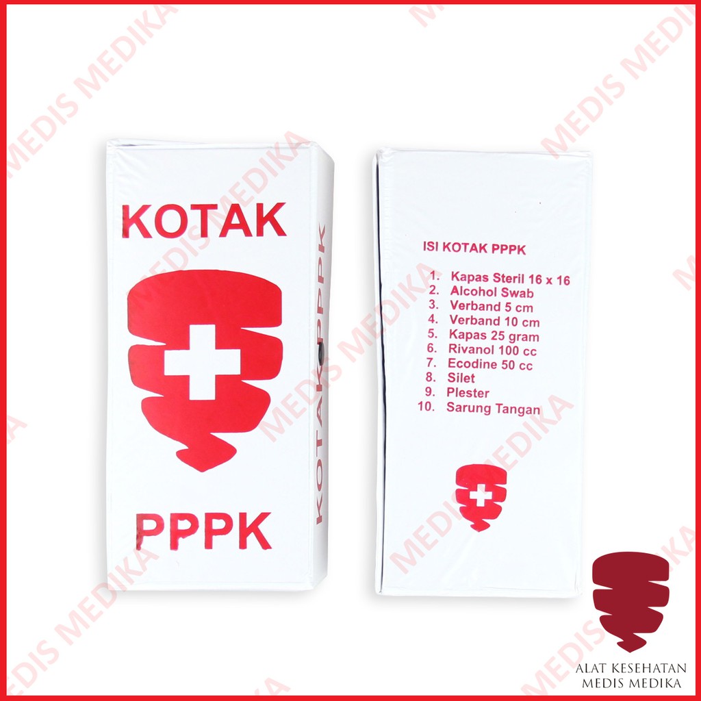 Kotak P3K Mobil Obat Luka Ringan Darurat Portable PPPK First Aid Kit Set Tepak