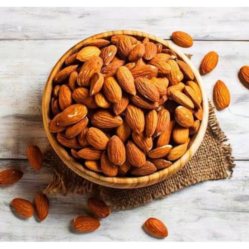 

Kacang almond panggang roasted 1 kg sehat no minyak