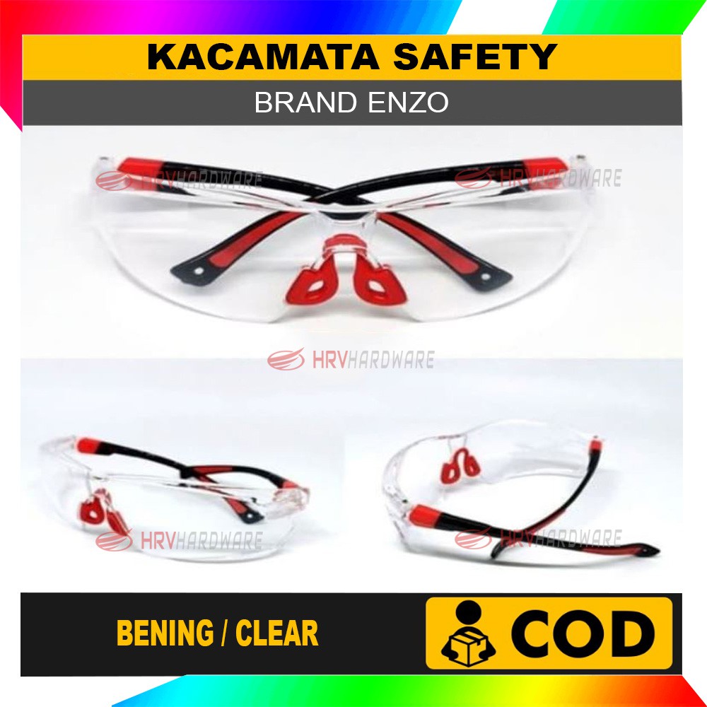 KACAMATA SAFETY APD FASHION SPORTY GLASSES ANTI FOG UV RESISTANT ENZO