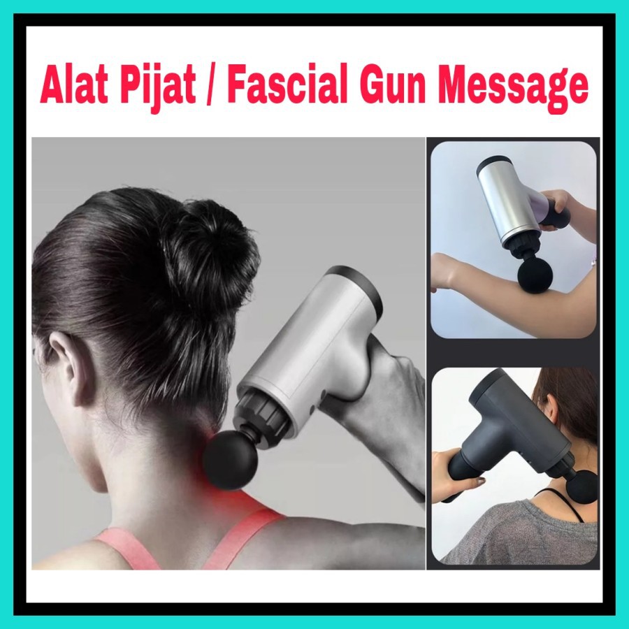 NA - Alat Pijat Getar Fascial Gun 6 Speed Message Gun Portable 320