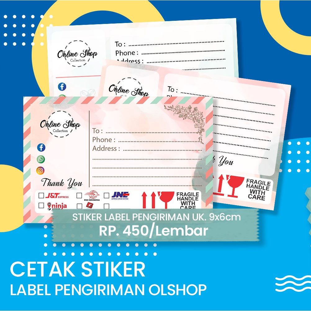 

STIKER LABEL PENGIRIMAN OLSHOP