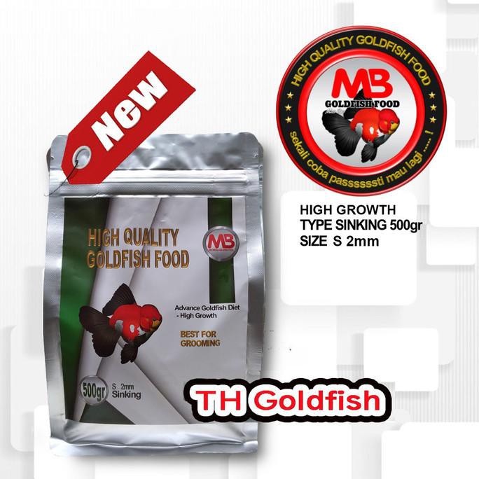 NEW PRODUK NEW MB FOOD HI GROWTH 500 GR SIZE S (2 MM), MAKANAN IKAN