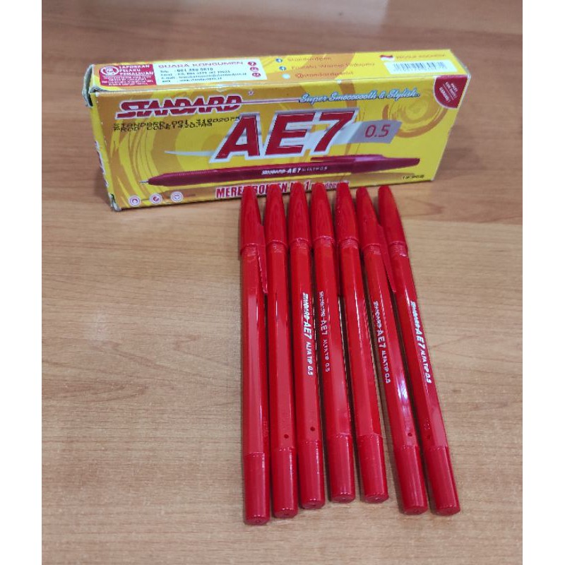 

Pena standar AE7 warna merah