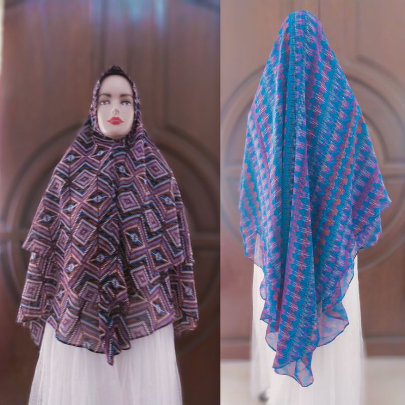 Kerudung Ceruty 2 Layer Jumbo | Kerudung Jumbo TERMURAH | Jilbab Ceruty 2 Layer Jumbo