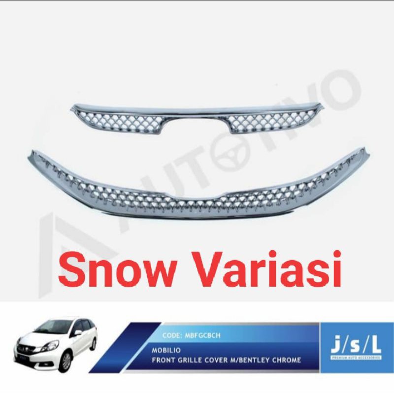 Honda Mobilio Grill depan model Bentley front grille cover Bentley chrome JSL