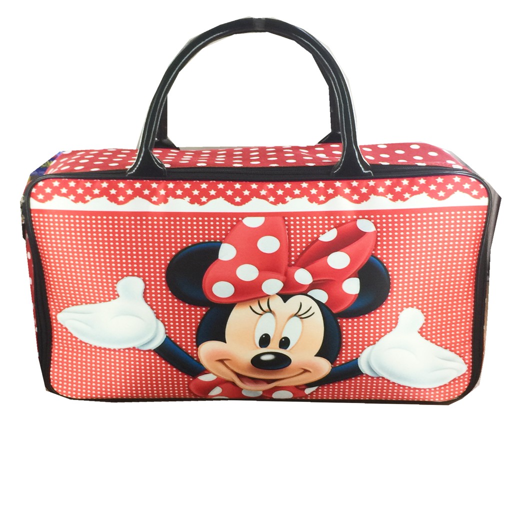 PROMO TERMURAH + FREE ONGKIR !!! Tas Travel Kanvas PINKMIKI MOUSE kotak